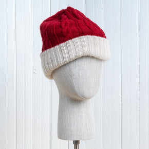 Reversible Cable Knit Hat