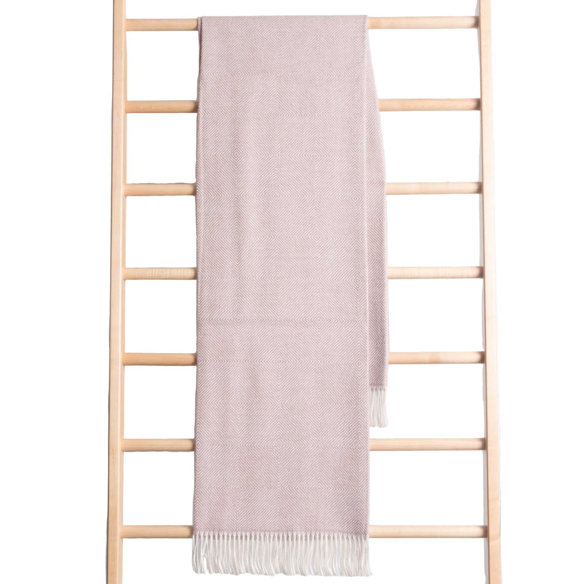 Fluff Diamond Pattern Baby Alpaca Throw Blanket