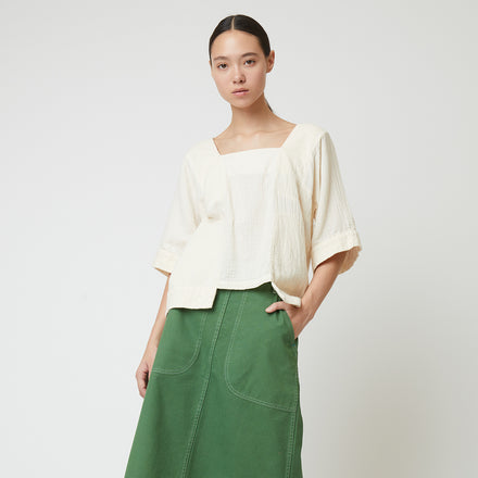 Atelier Delphine Block Top in Crinkled Cotton