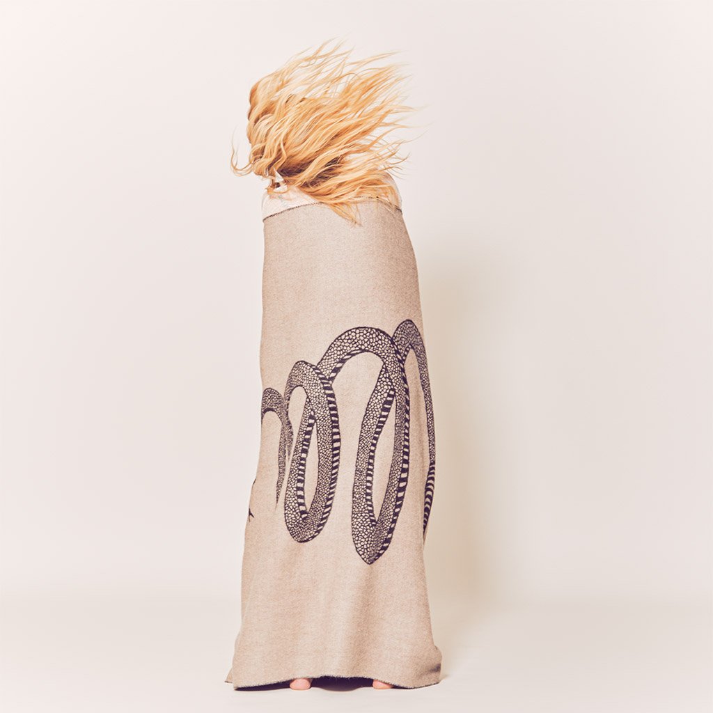 Peyote Reversible Baby Alpaca Throw