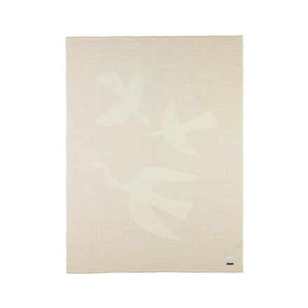 Blacksaw Lotta Love Reversible Throw: Shoji/Ivory