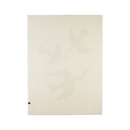 Blacksaw Lotta Love Reversible Throw: Shoji/Ivory