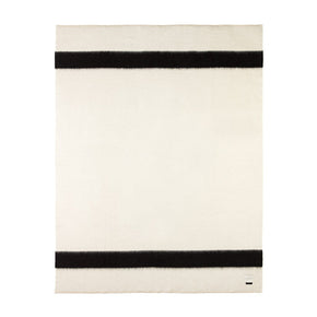 Blacksaw Siempre Recycled Blanket - Ivory / Black Stripe