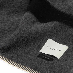 Blacksaw Siempre Recycled Blanket - Charcoal with Black Stripe