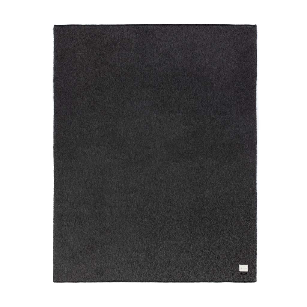 Siempre Speakeasy Recycled Alpaca Blanket - Charcoal, Queen Size