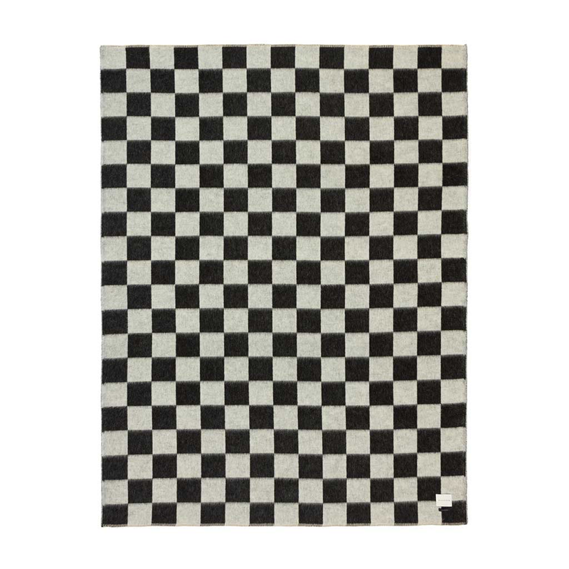 Blacksaw Crosby Heirloom Blanket – Black/Ivory Check