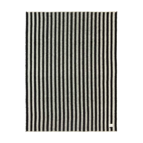 Blacksaw Stills Heirloom Blanket – Black/Ivory Stripe