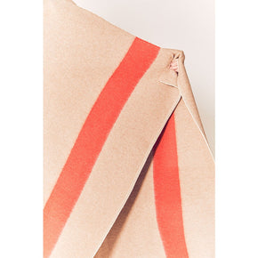 Blacksaw Siempre Recycled Blanket - Sand with Orange Stripe