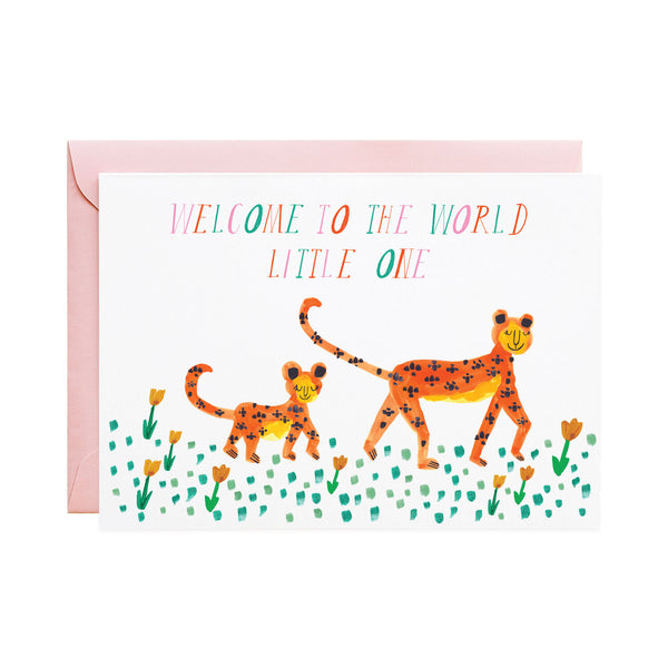 'Mummy Leopard' Newborn Card