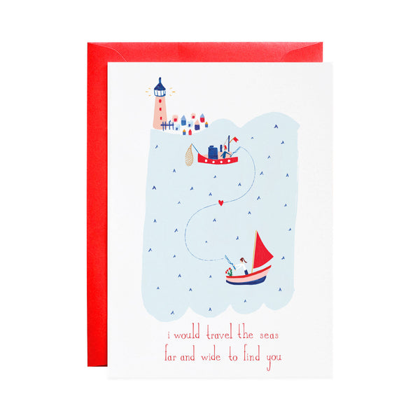 'Lovers in the Sea' Valentine's Day Card