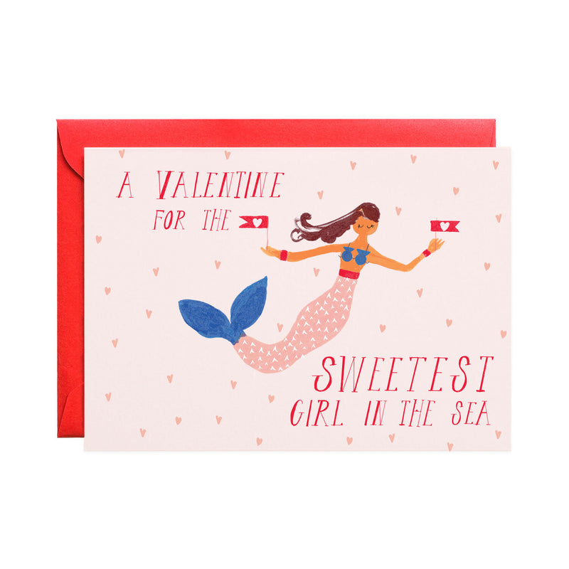 'Be My Valentine, Mermaid' Valentine's Day Card