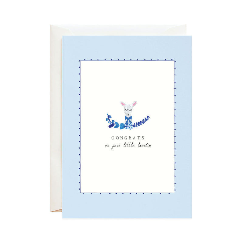 'Little Lambie' Newborn Card