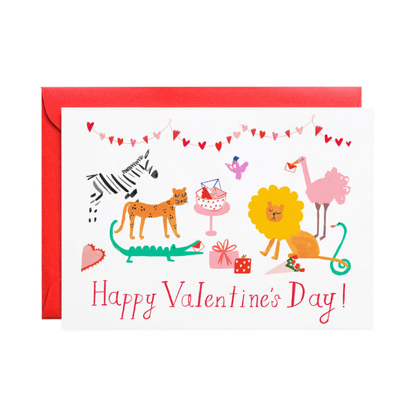 'The Zookeeper's Valentine' Valentine's Day Card