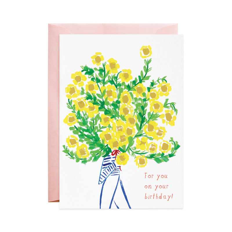 'The Biggest Bouquet For Your Birthday' Greeting Card