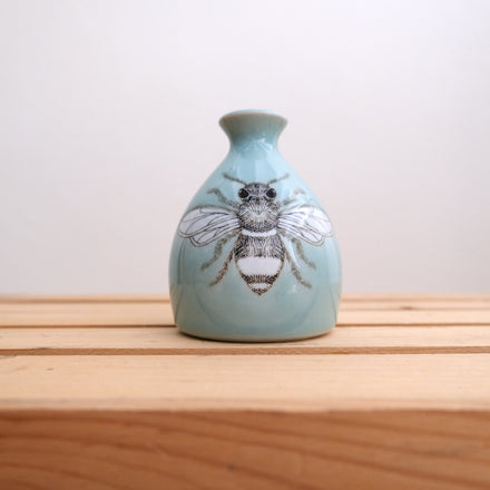 SKT Ceramics Celadon Bud Vase