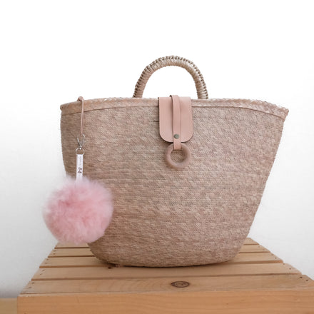 Fluffball Alpaca Fur PomPom Keychain