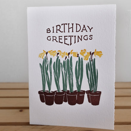 'Eight Pots' Birthday Card