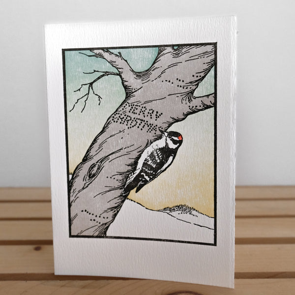 'Woodpecker Christmas' Card
