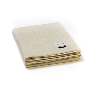 Blacksaw Lotta Love Reversible Alpaca Throw: Shoji/Ivory