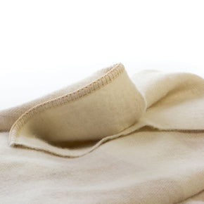 Blacksaw Lotta Love Reversible Alpaca Throw: Shoji/Ivory