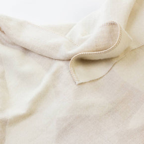 Blacksaw Lotta Love Reversible Alpaca Throw: Shoji/Ivory