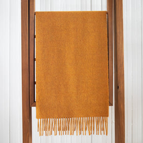 Fluff Solid Color Baby Alpaca Scarf