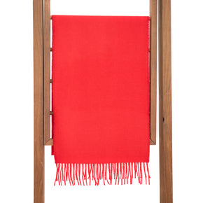 Fluff Solid Color Baby Alpaca Scarf