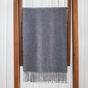 Fluff Solid Color Baby Alpaca Scarf