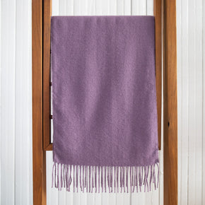 Fluff Solid Color Baby Alpaca Scarf