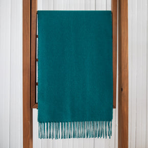 Fluff Solid Color Baby Alpaca Scarf