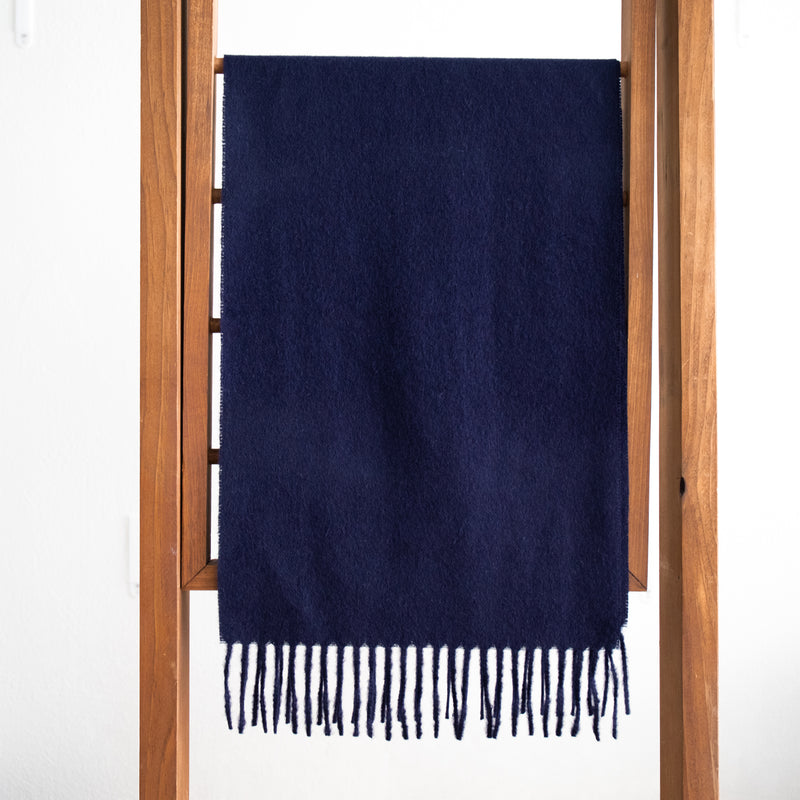 Fluff Solid Color Baby Alpaca Scarf