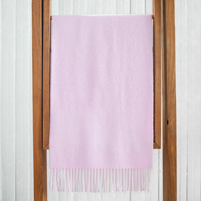 Fluff Solid Color Baby Alpaca Scarf