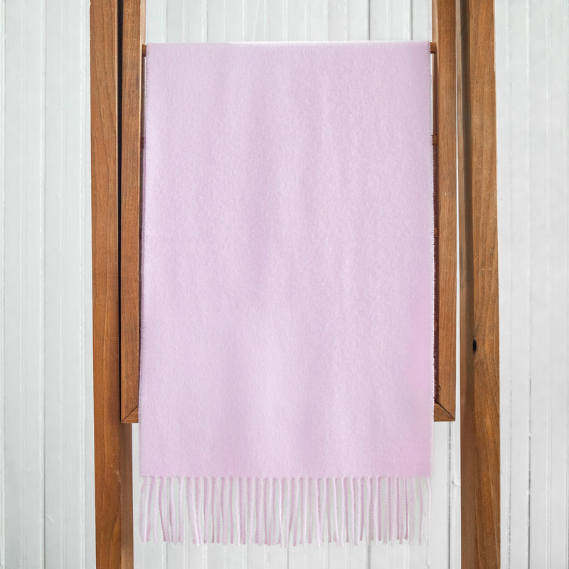 Fluff Solid Color Baby Alpaca Scarf