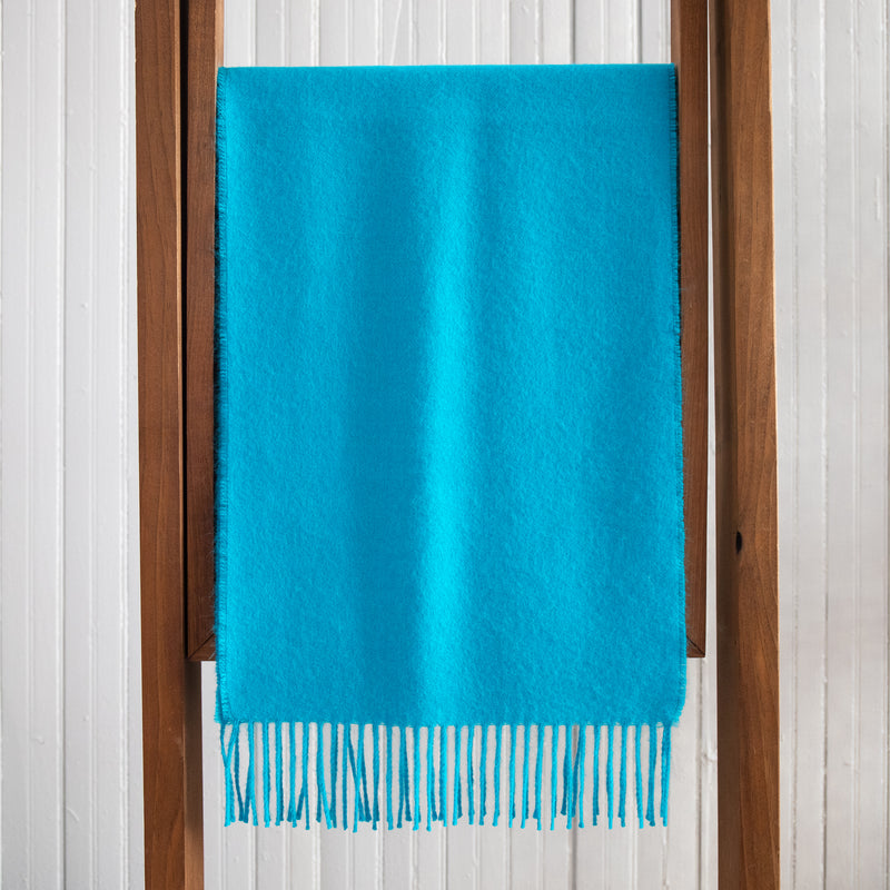 Fluff Solid Color Baby Alpaca Scarf