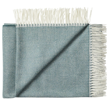 Fluff Diamond Pattern Baby Alpaca Throw Blanket