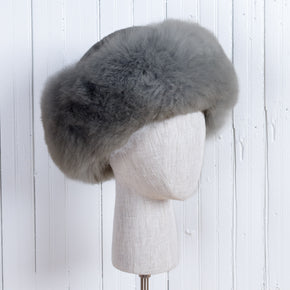 Embroidered Mushroom Fuzzy Trapper Hat