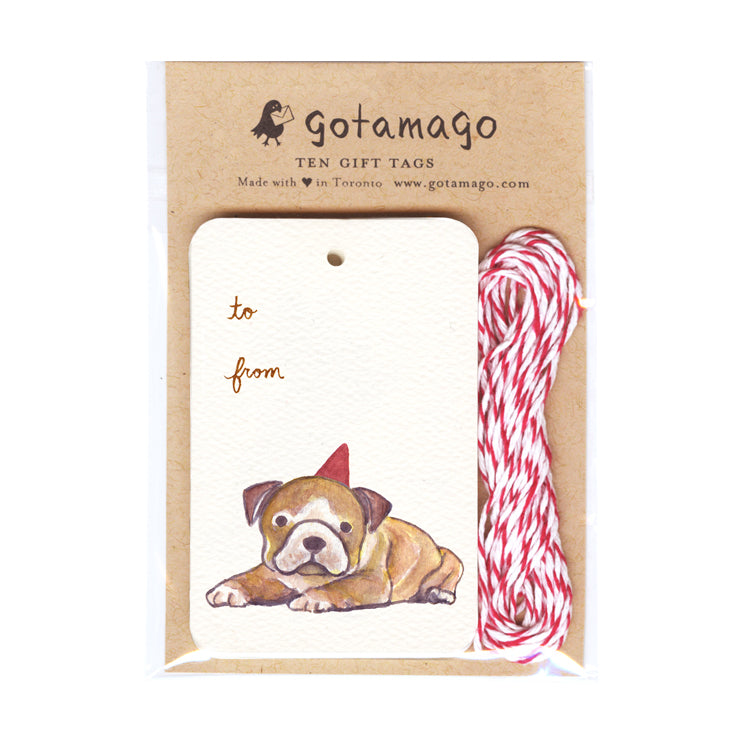 Party Dog Gift Tags (Set of 10)