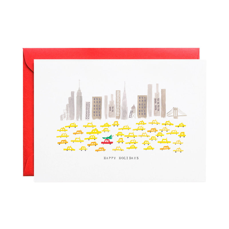 'Tree on the Taxi Cab' Greeting Card