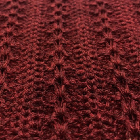 Handmade Tuck Lace Stripe Alpaca Scarf