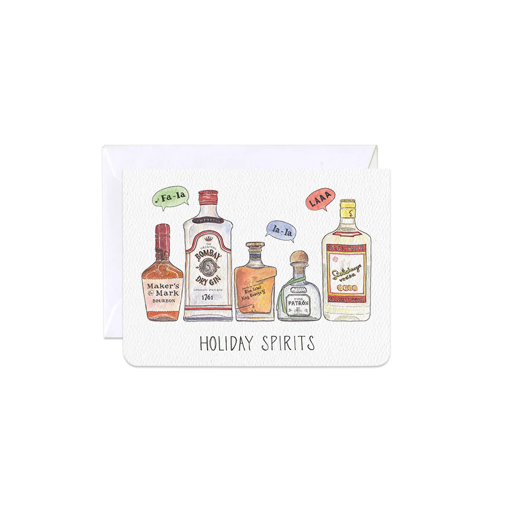'Holiday Spirits' Mini Card