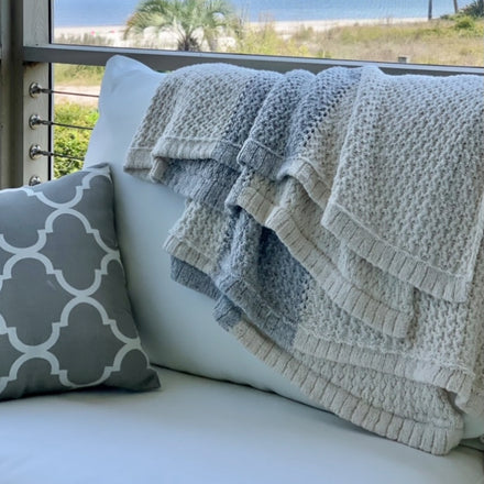Helen Howe Handmade Eco Luxe Tuck Rib Throw