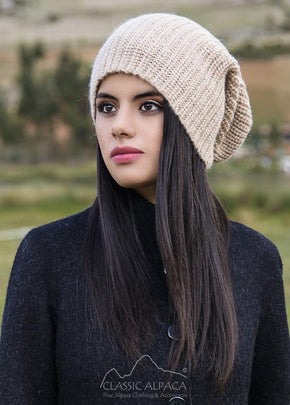 Justin Oversized Knit Alpaca Hat