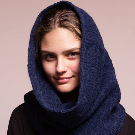 Meg Cohen Alpaca Hand Knit Laja Hood
