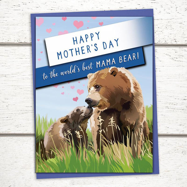 'World's Best Mama Bear' Mother's Day Card