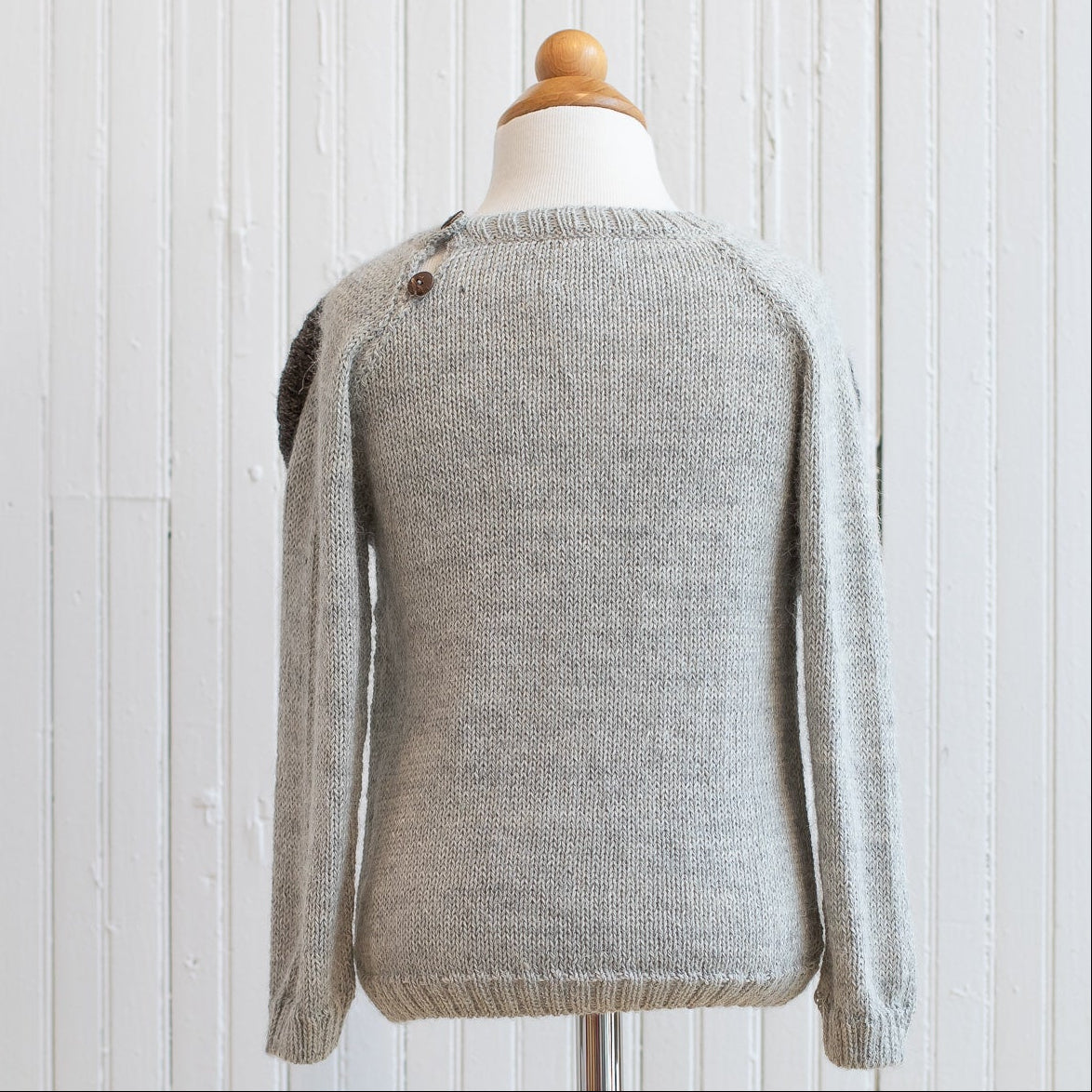 Nanay Floppy Ears Grey Elephant Alpaca Sweater