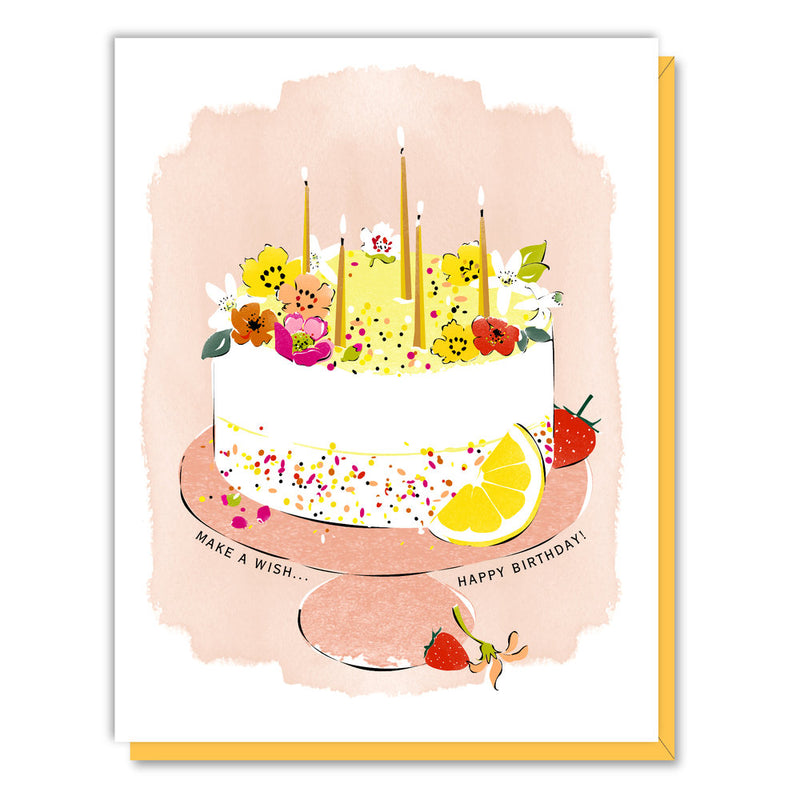 'Lemon Cake' Birthday Card