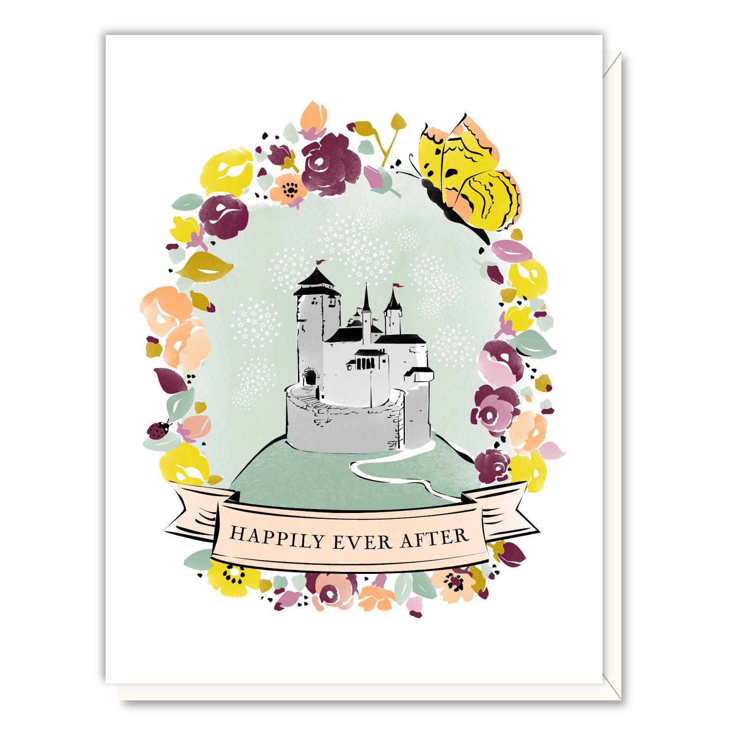 'Happily Ever After' Wedding Card
