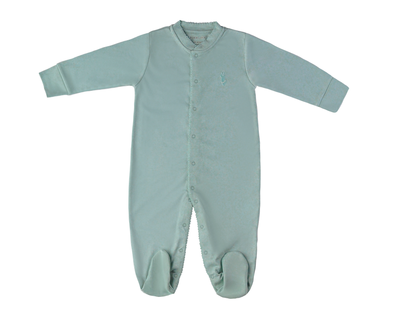Pima Lima Babies Solid Footed Jumpsuit