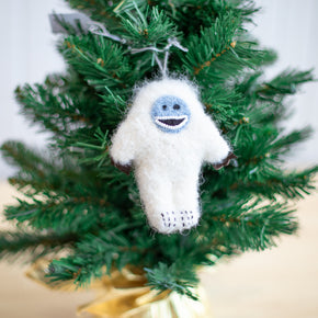 Fuzzy Yeti Ornament