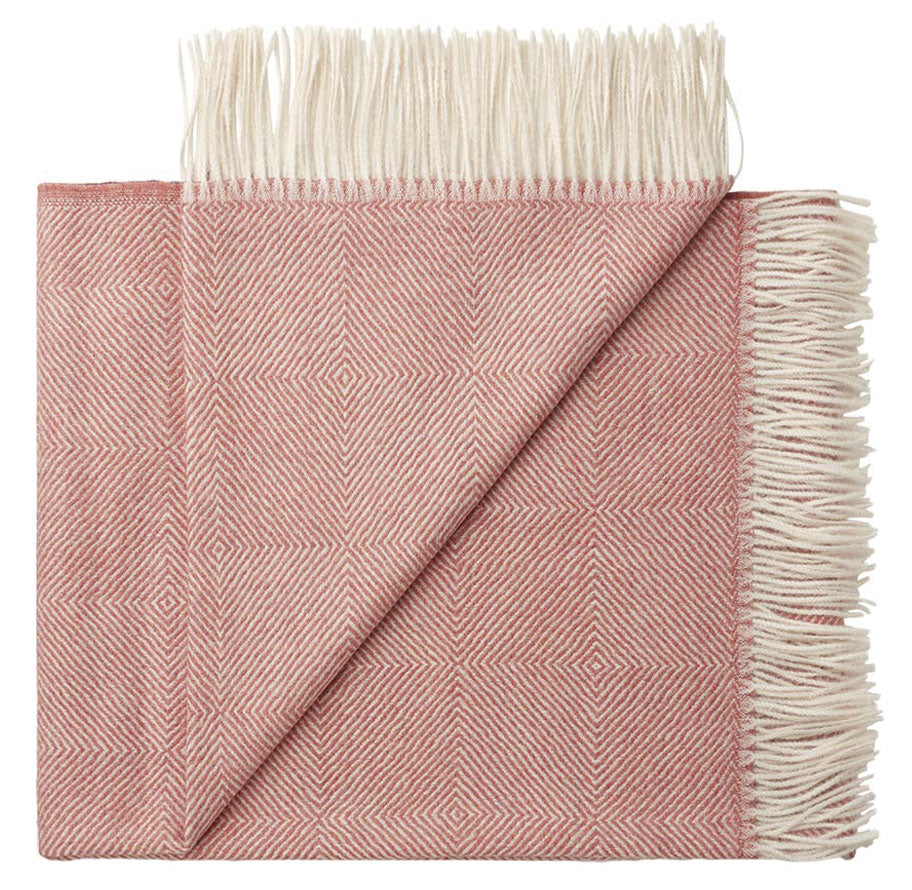 Fluff Diamond Pattern Baby Alpaca Throw Blanket